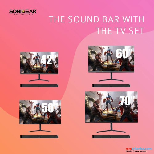 SONICGEAR SONICBAR BT5500 BLUETOOTH 5.0 SOUND BAR WITH WIRELESS SUBWOOFER (1Y)